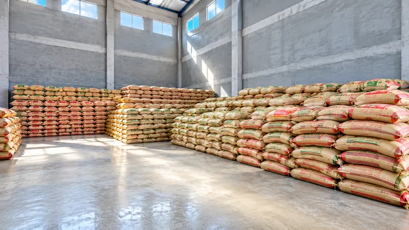 Paddy warehouse at AM Rice Mill