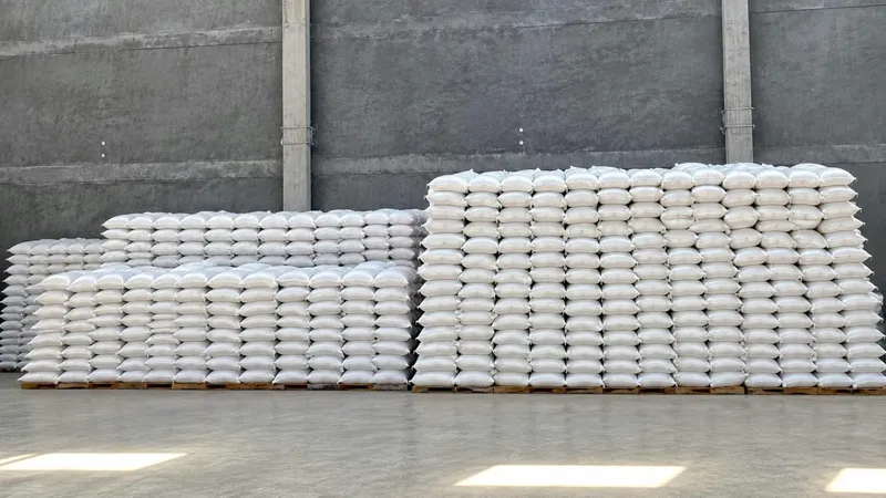 Packed rice in our warehouse